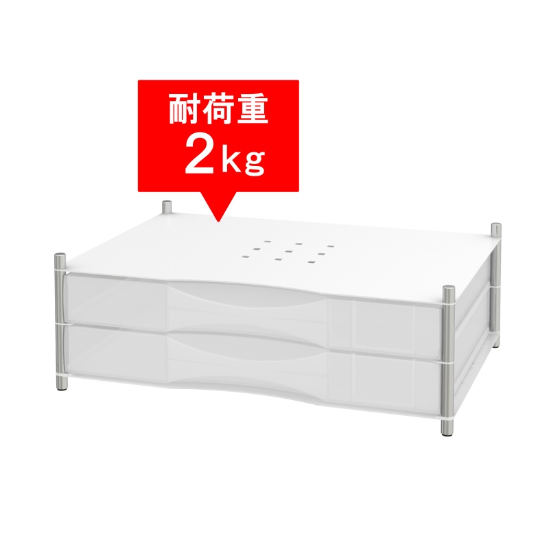 レターケース 2段 シルバー LCR-2 耐荷重