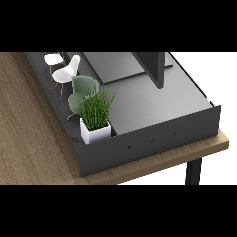 ダブルモニタースタンド MSDC-1150 幅110cm 小物 推しアイテム 机