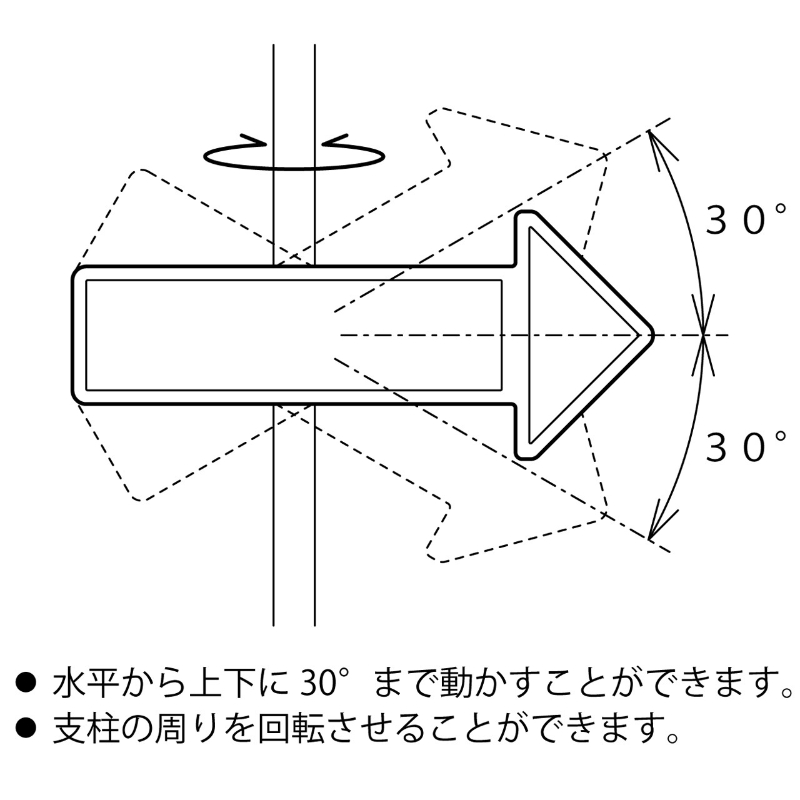 サインポスト 高さ150cm (SP15-YA)