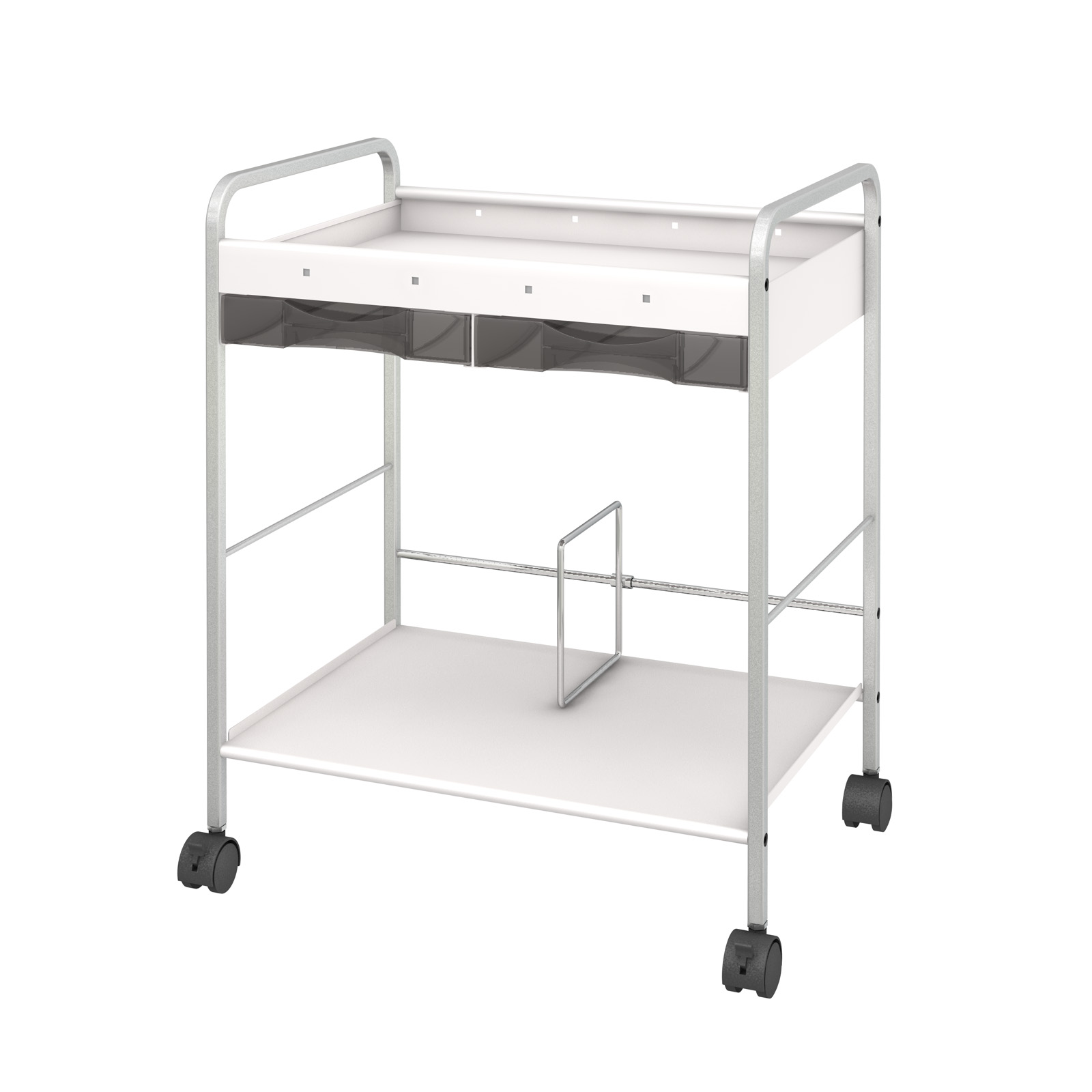 アンダーデスクワゴン 引き出し付 UDW-2C ホワイト