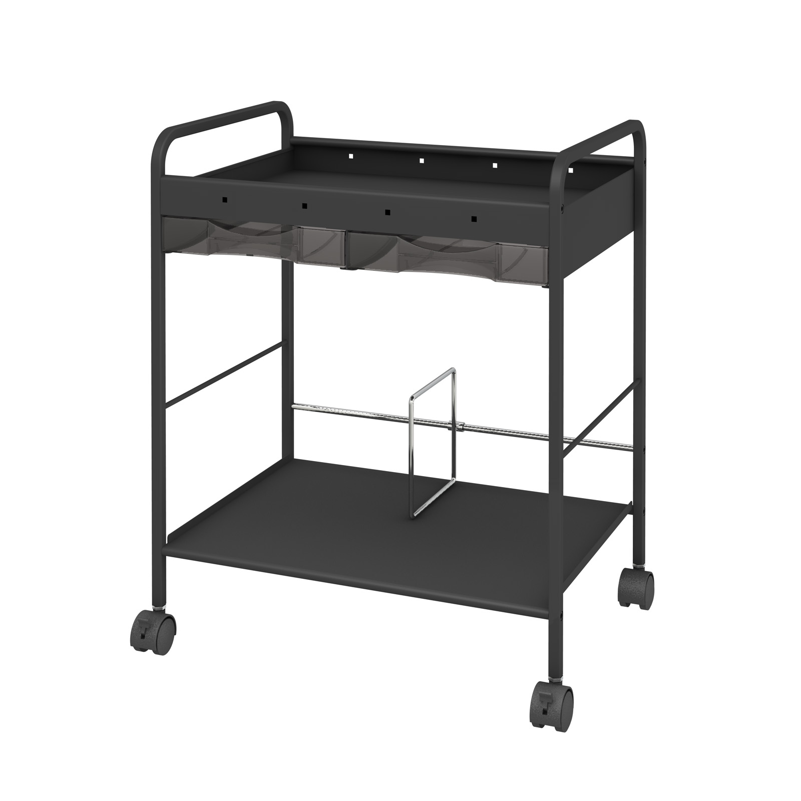 アンダーデスクワゴン 引き出し付 UDW-2C ブラック