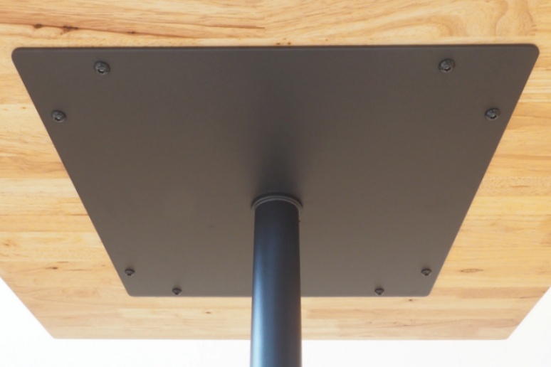 TSUNAGITE / ラバーウッド × スチール脚 テーブル 無垢材 国産 80cm